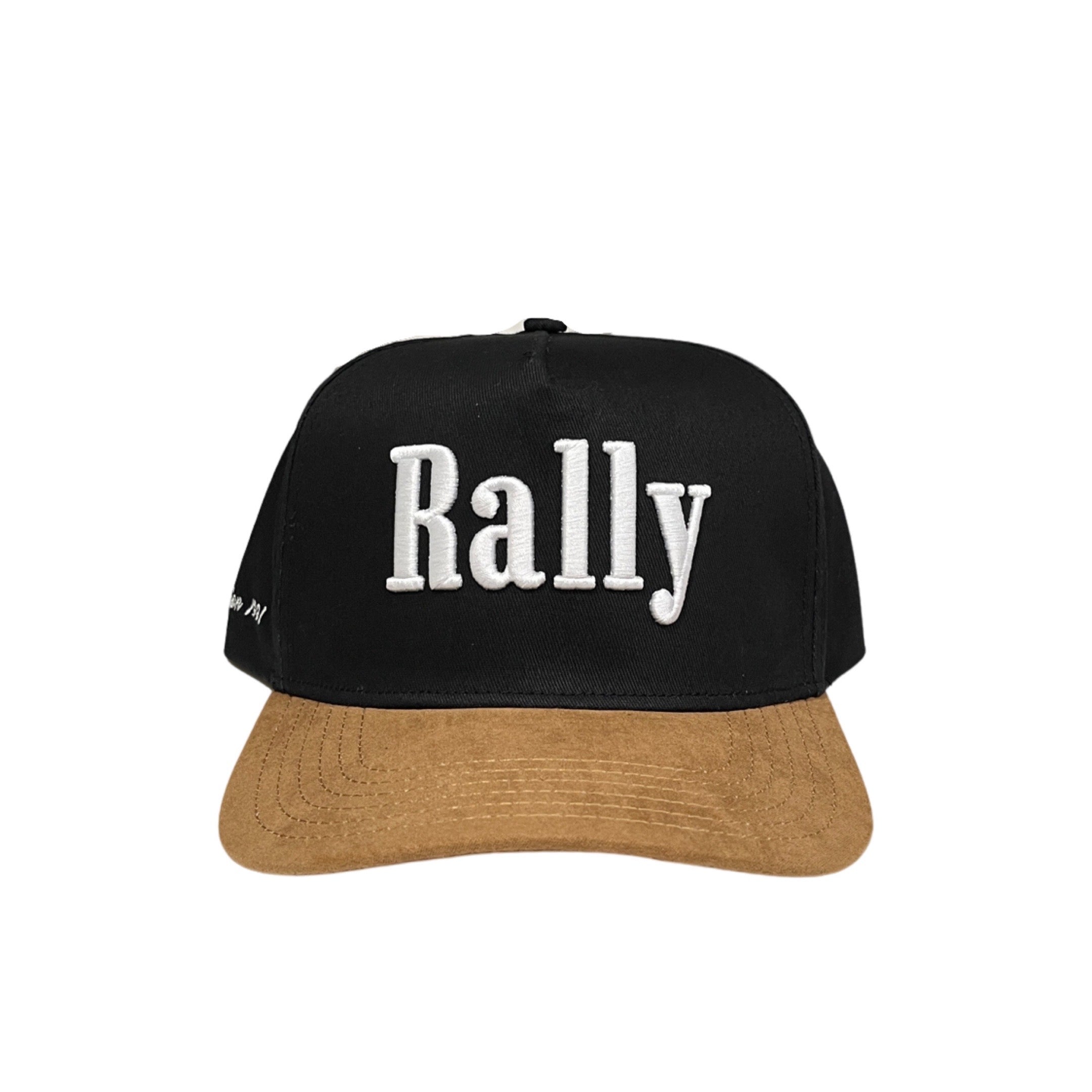 Black and Tan Suede Rally Trucker