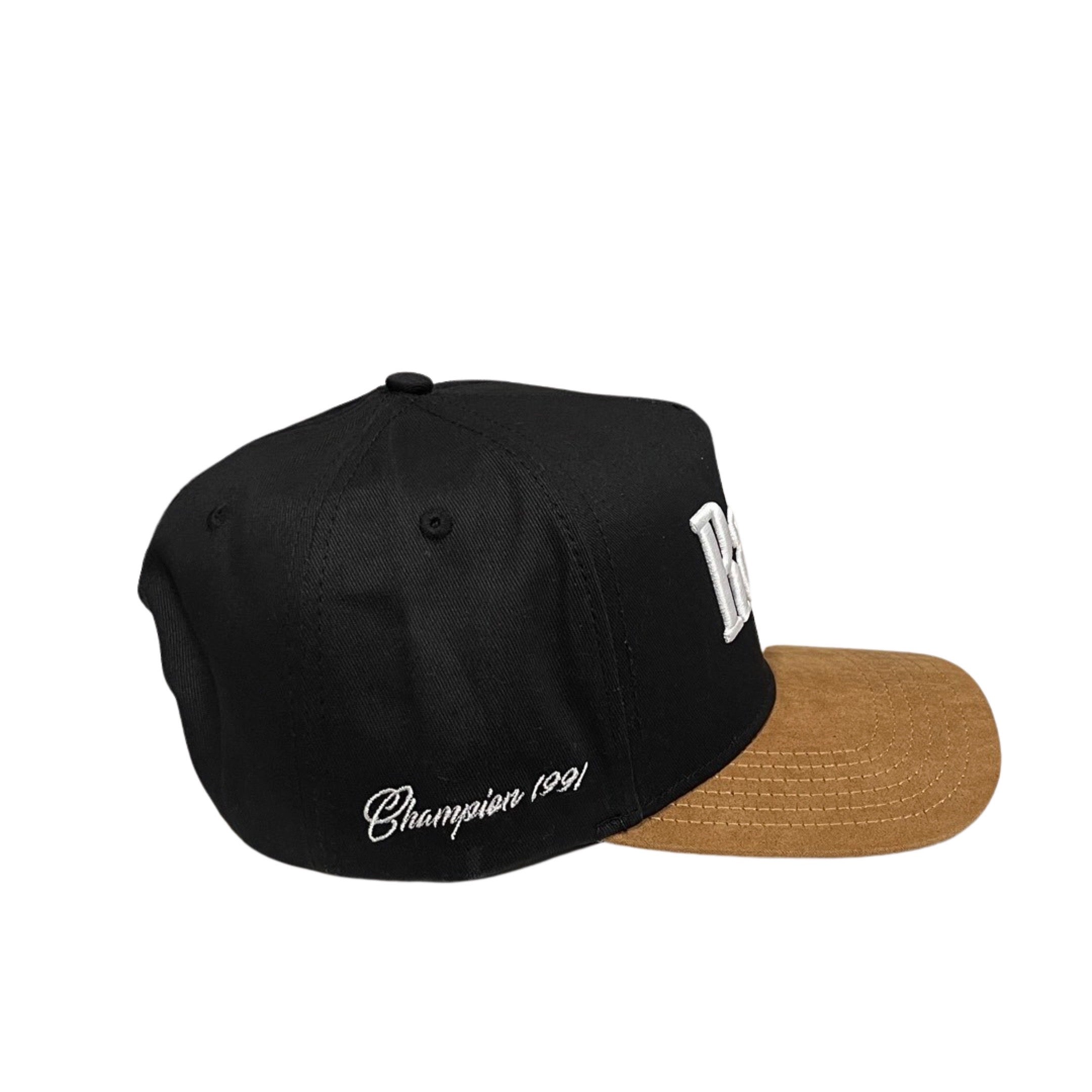 Black and Tan Suede Rally Trucker