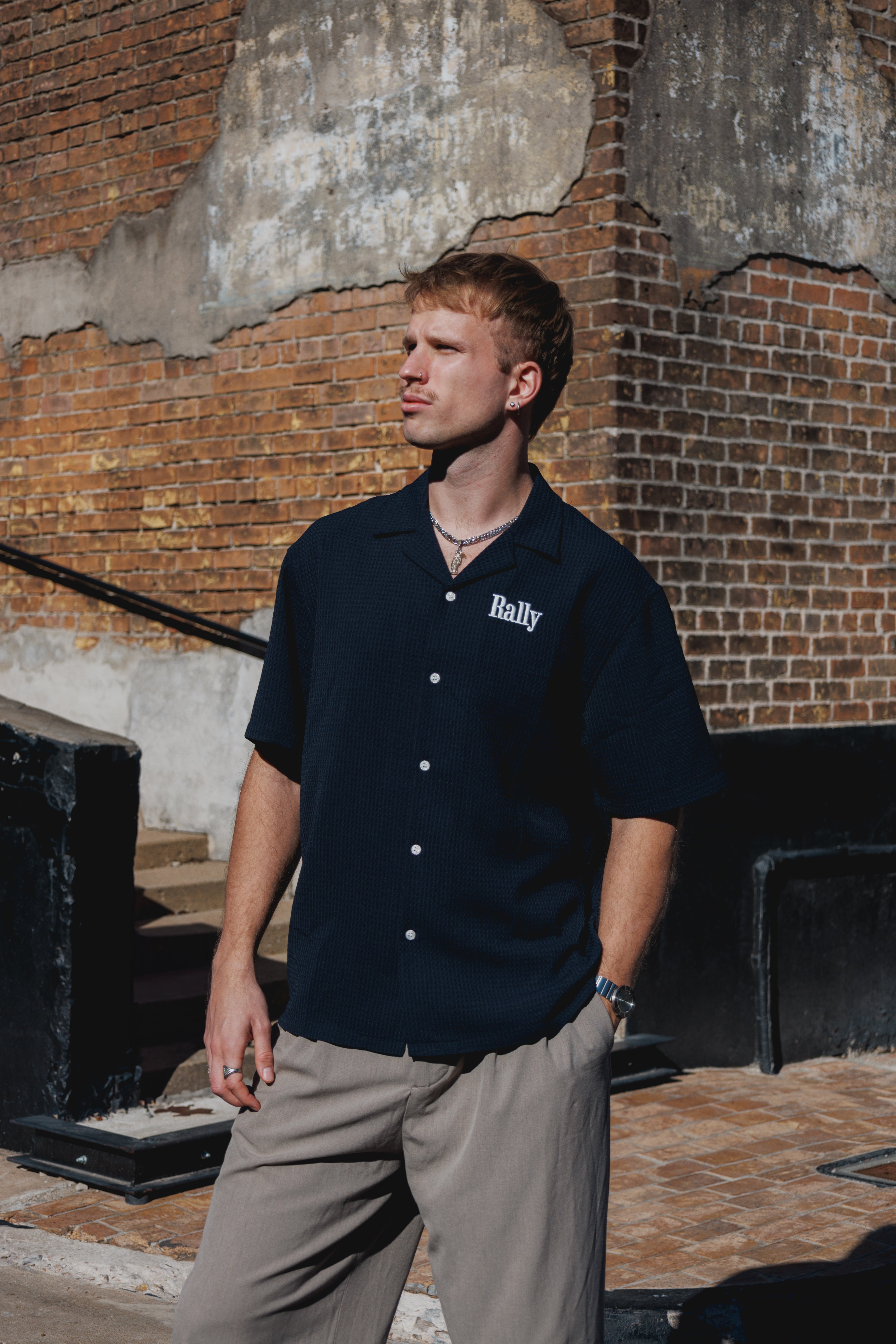 Rally Button Up Bowling Shirt