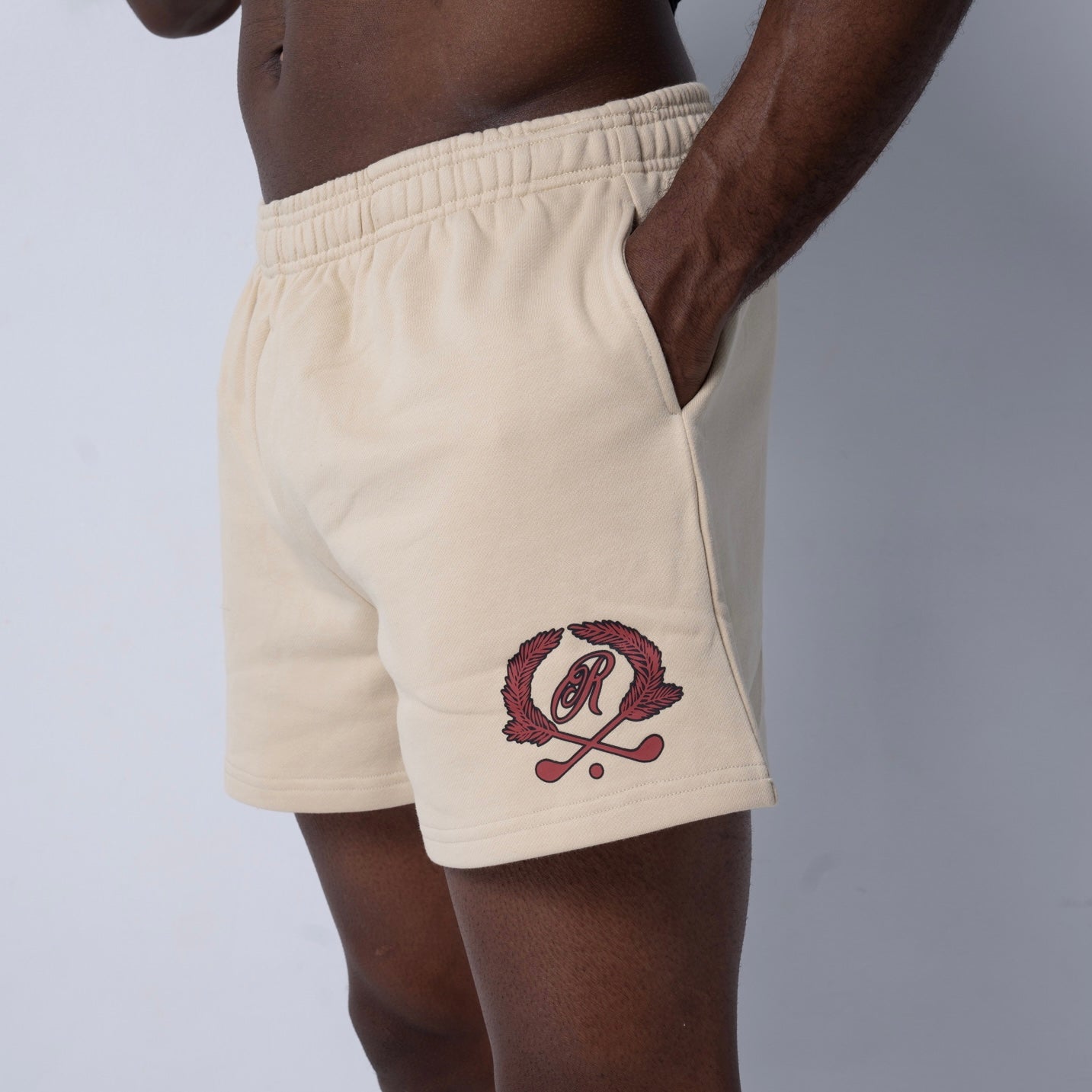 Vanilla Cream RallyGolf French Terry Shorts