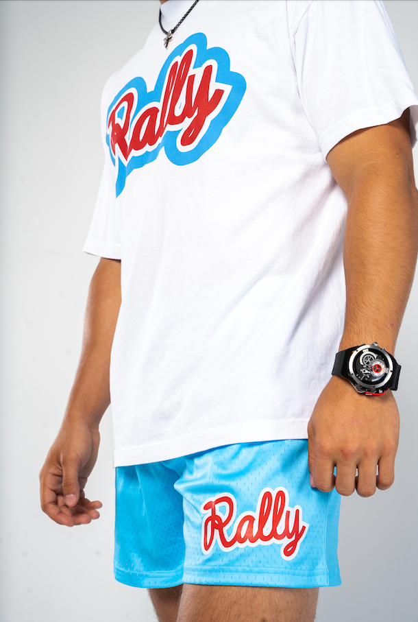 Baby Blue Mesh Short