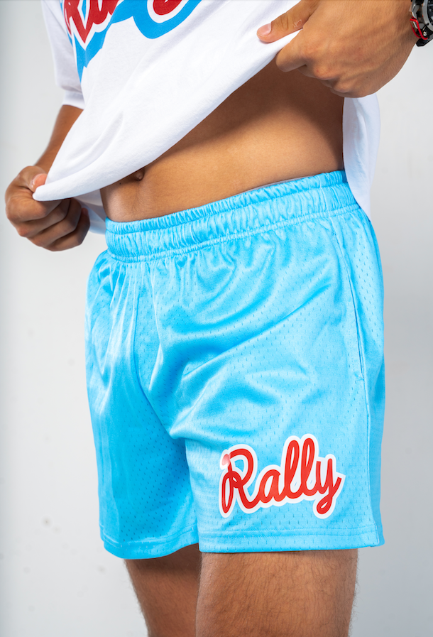 Baby Blue Mesh Short