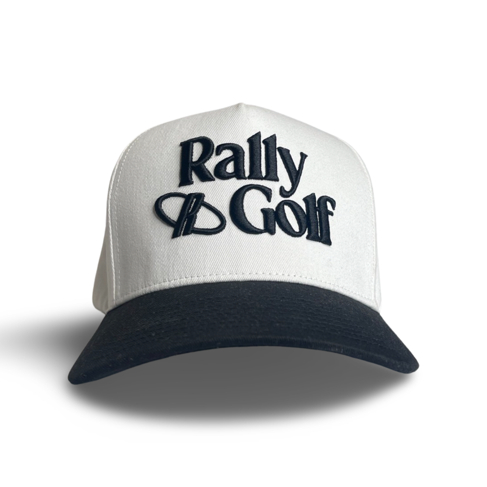 White & Black Cotton Snap Back