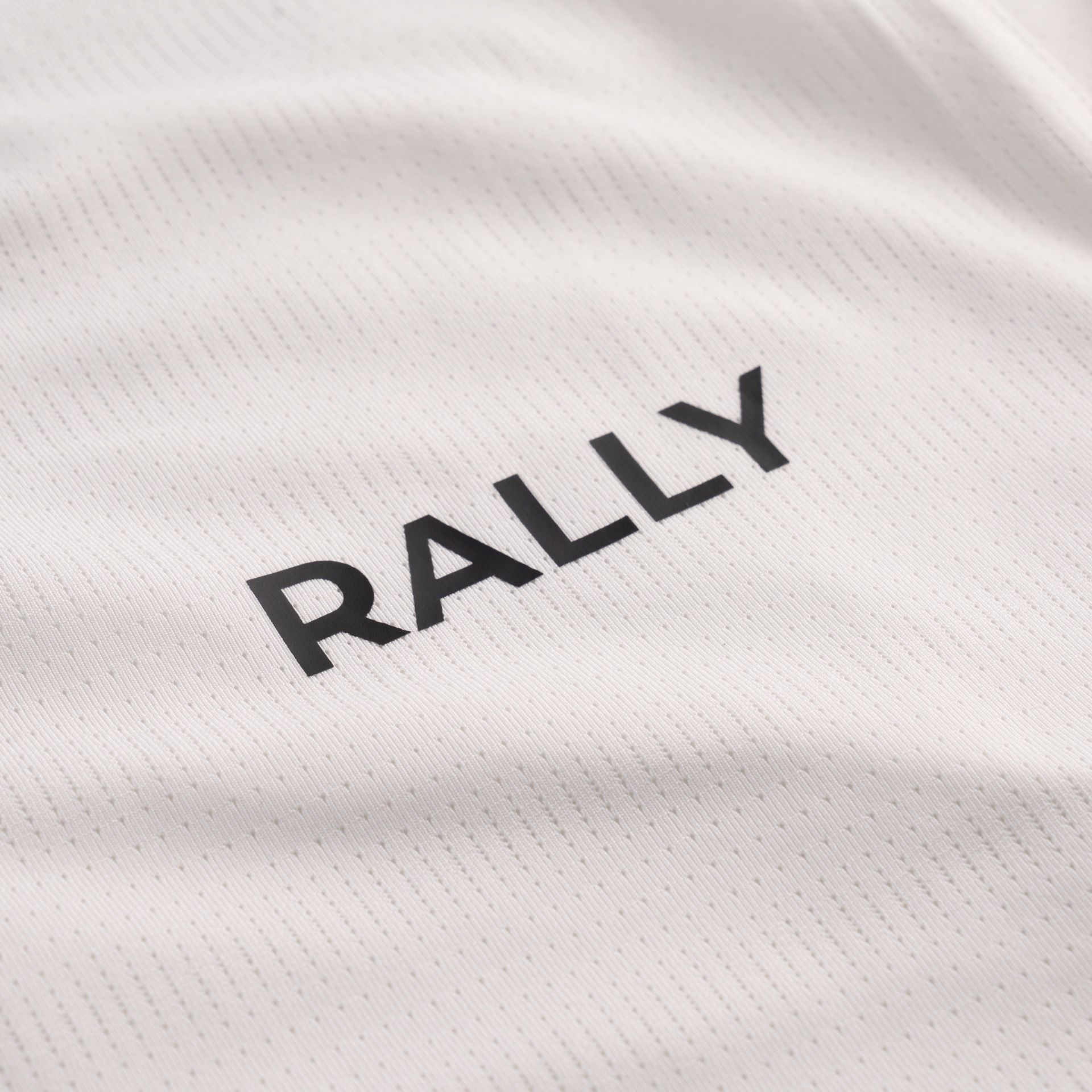 White Mock Neck RallyGolf Polo