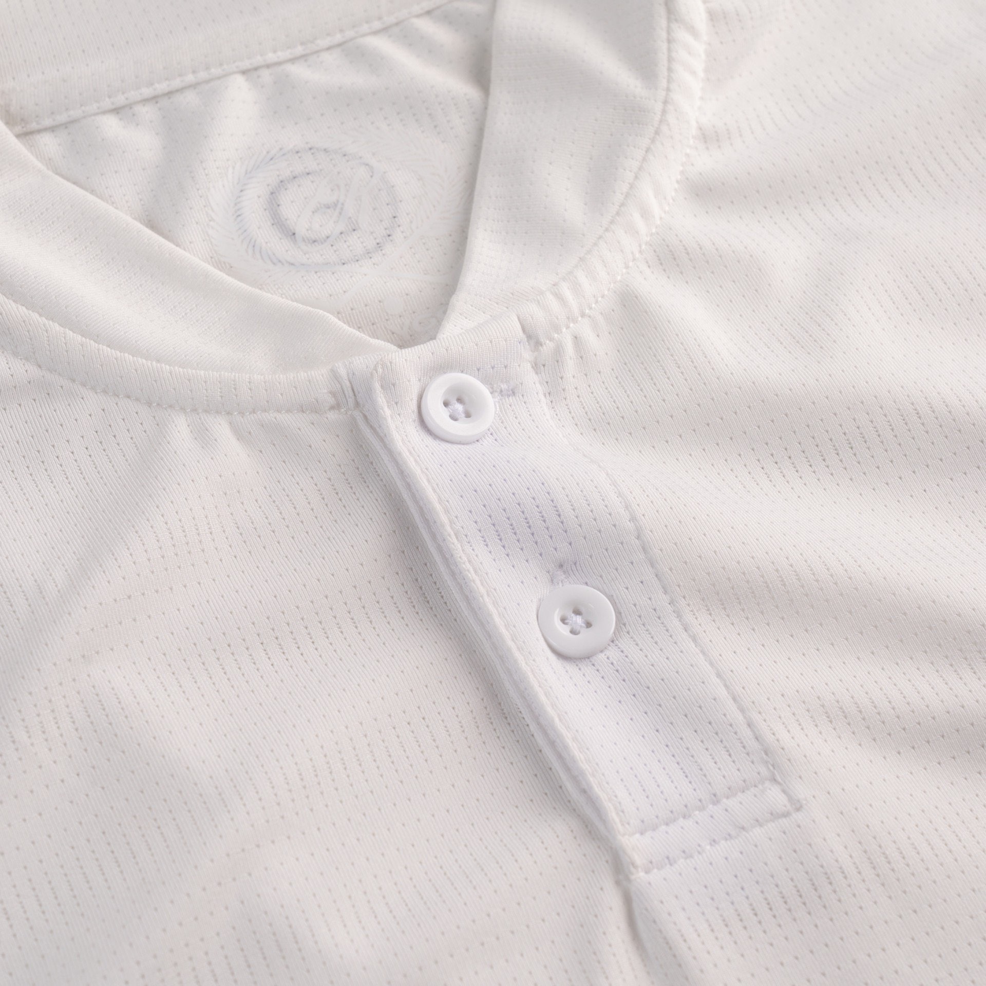 White Mock Neck RallyGolf Polo